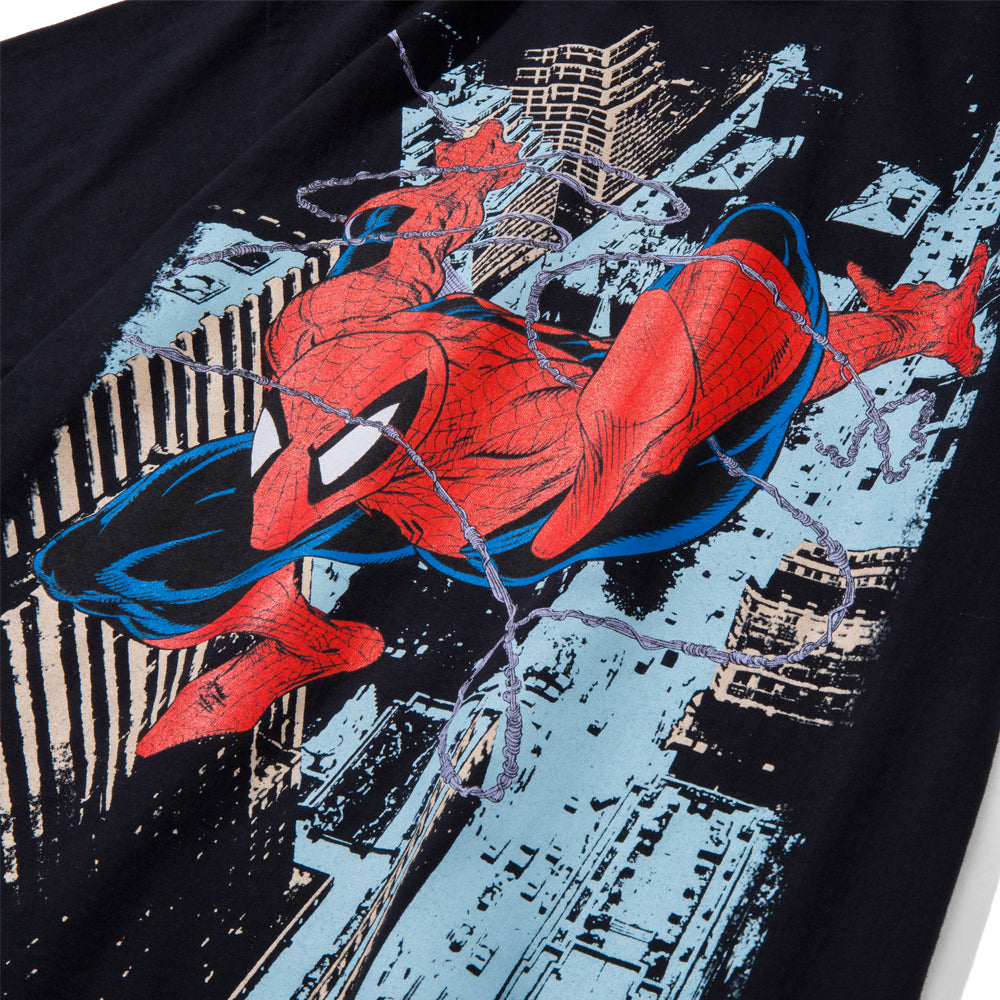 HUF HUF X MARVEL COLLECTION SPIDER-MAN S/S TEE // BLACK