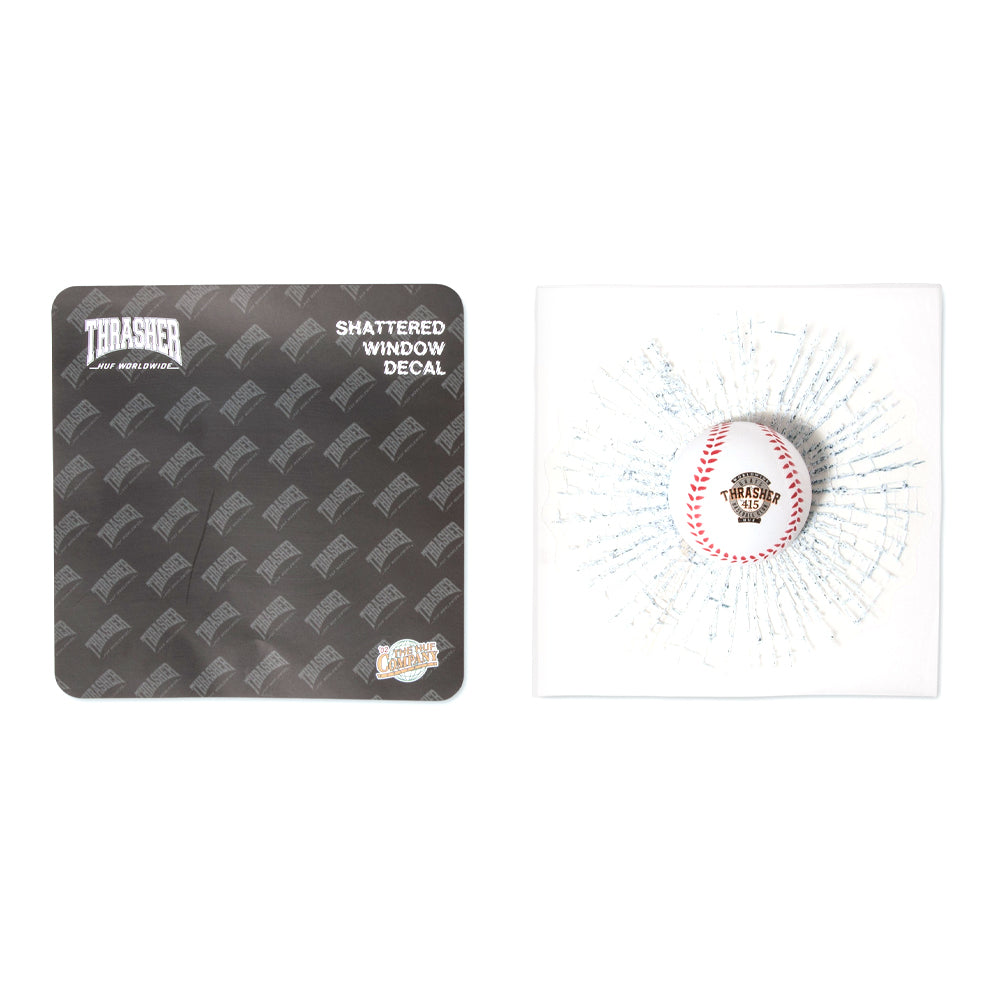 HUF HUF X THRASHER GRAND SLAM BALL STICKER // WHITE