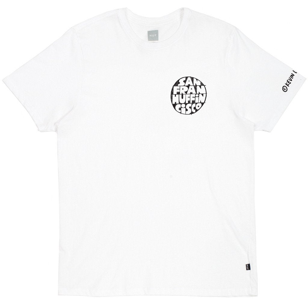HUF X KEVIN LYONS SF TEE // WHITE-The Collateral
