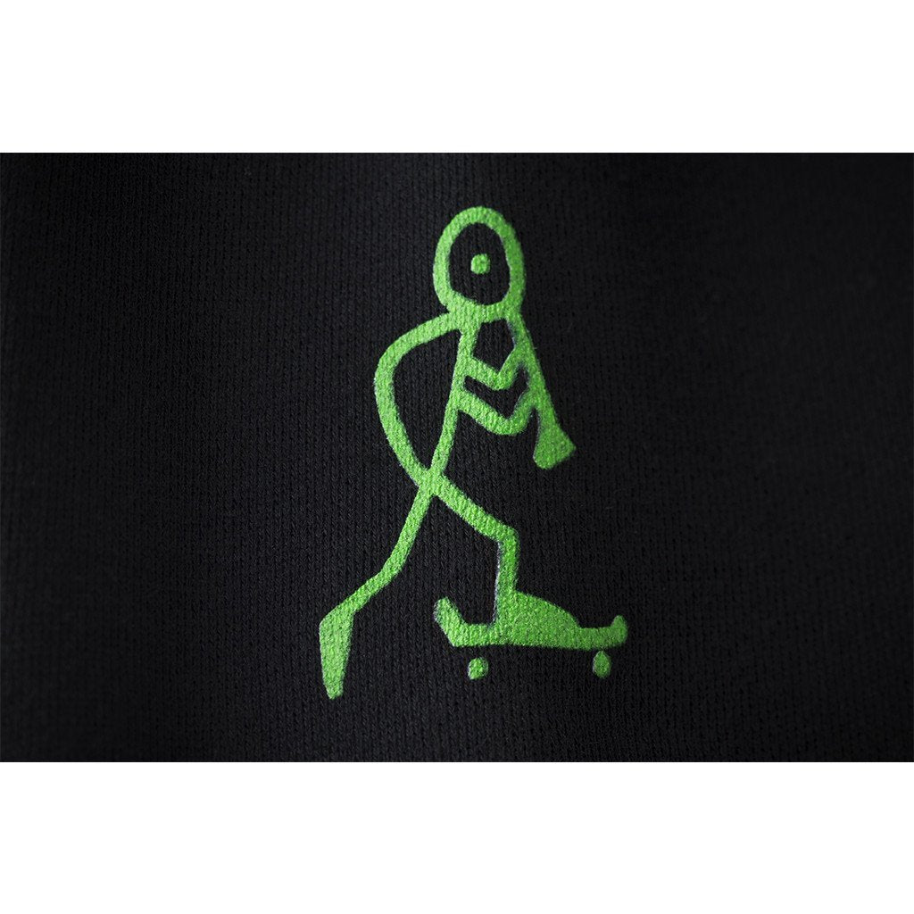 huf x skate nyc pf65l01 hooded fleece black