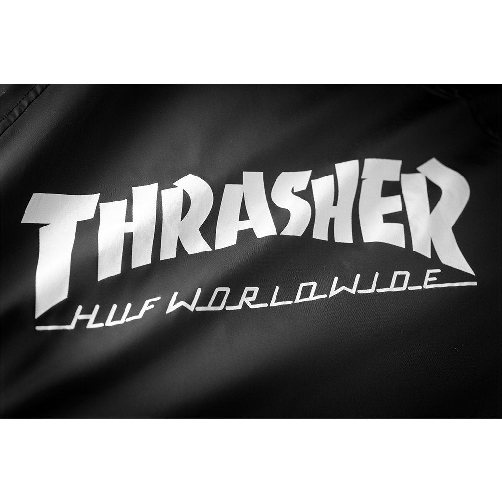 HUF X THRASHER CLASSIC H COACHES JACKET // BLACK-The Collateral