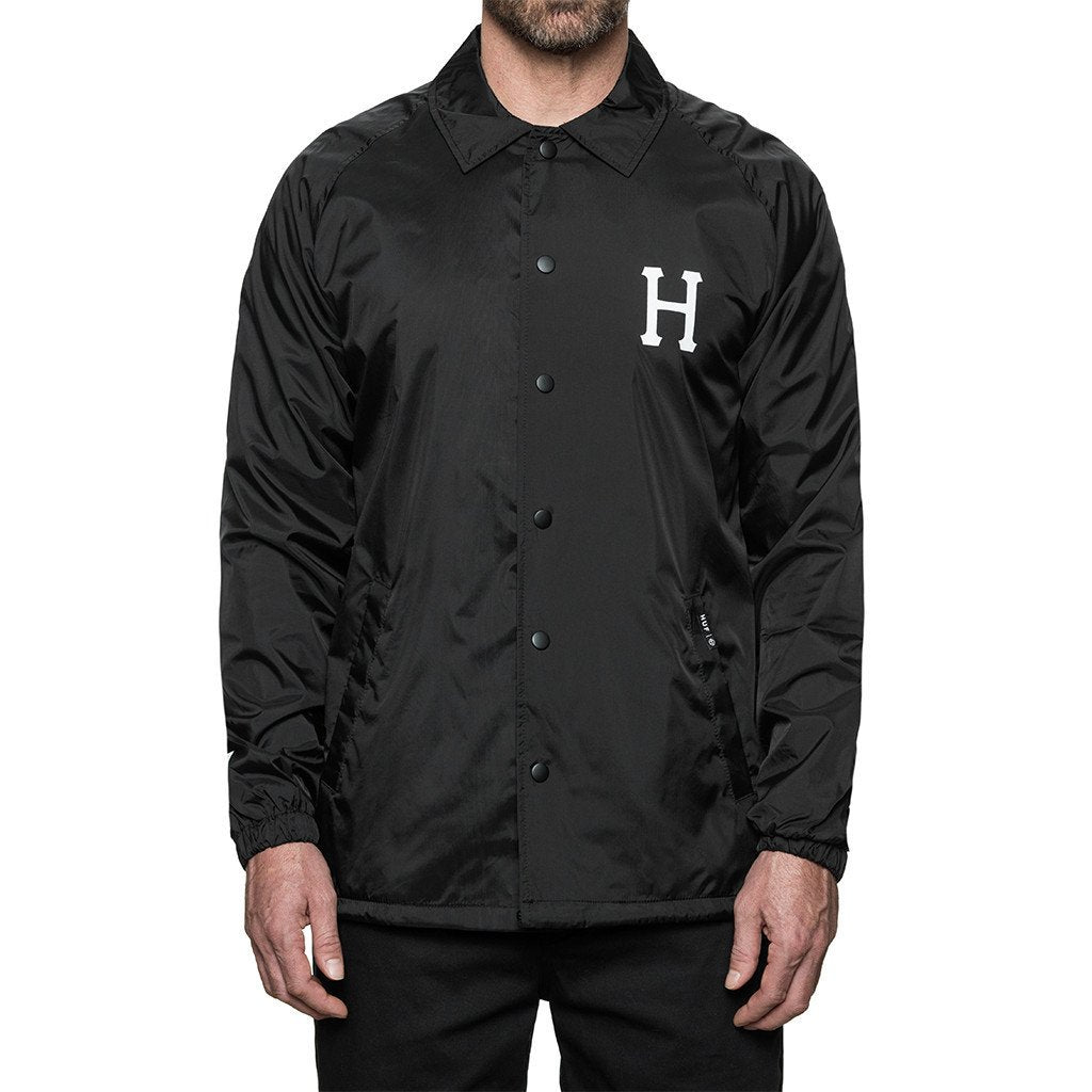 HUF X THRASHER CLASSIC H COACHES JACKET // BLACK-The Collateral