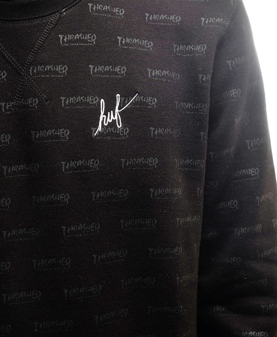 HUF X THRASHER CREW // BLACK-The Collateral