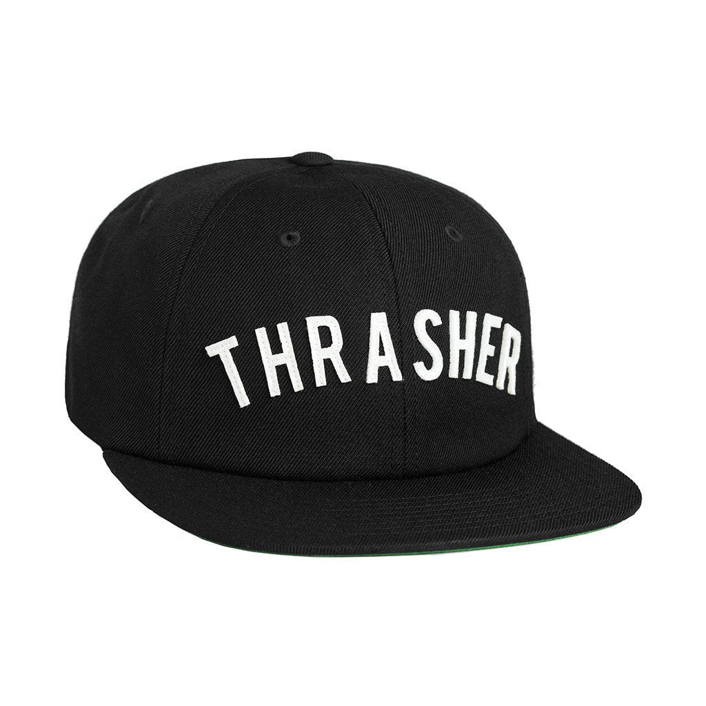 HUF X THRASHER VINTAGE BASEBALL 6 PANEL // BLACK-The Collateral