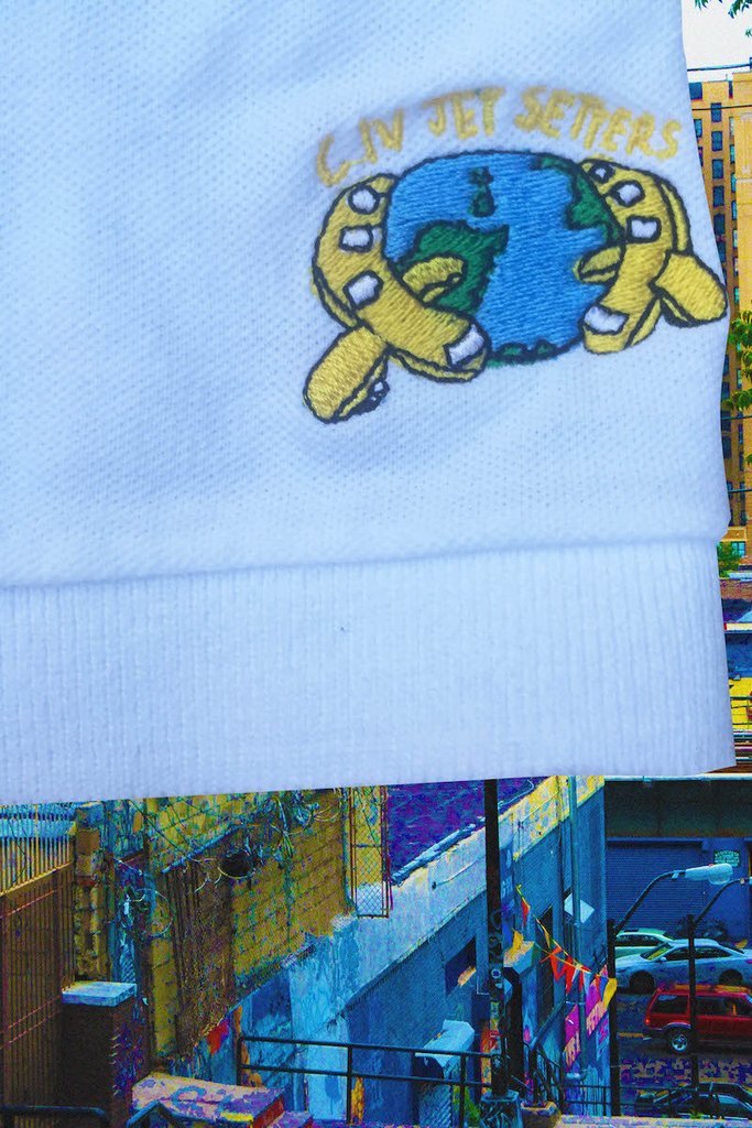 illegal civilization jet setters polo white