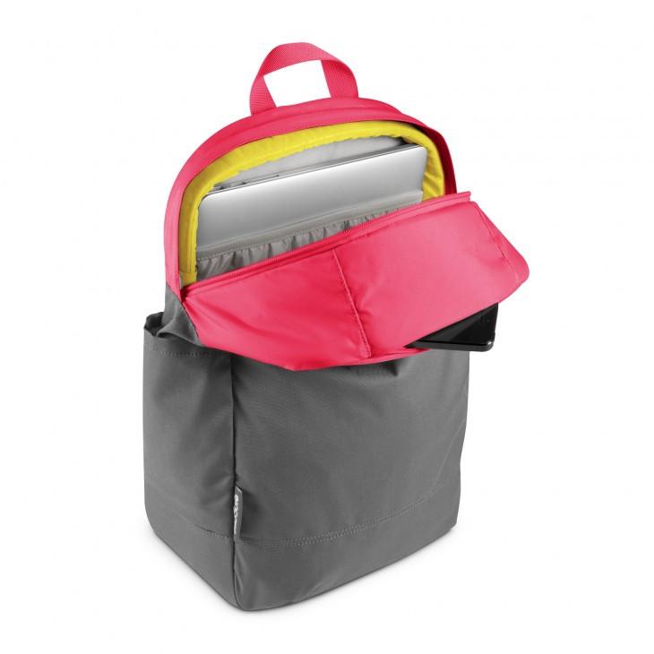 incase campus compact backpack hot pink gray
