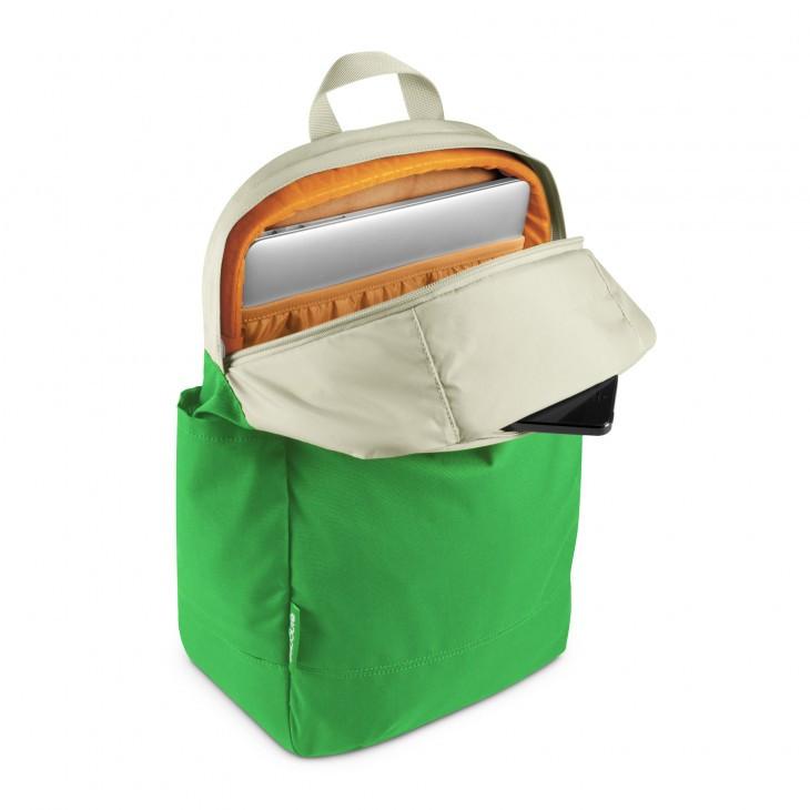 incase campus compact backpack white kelly green