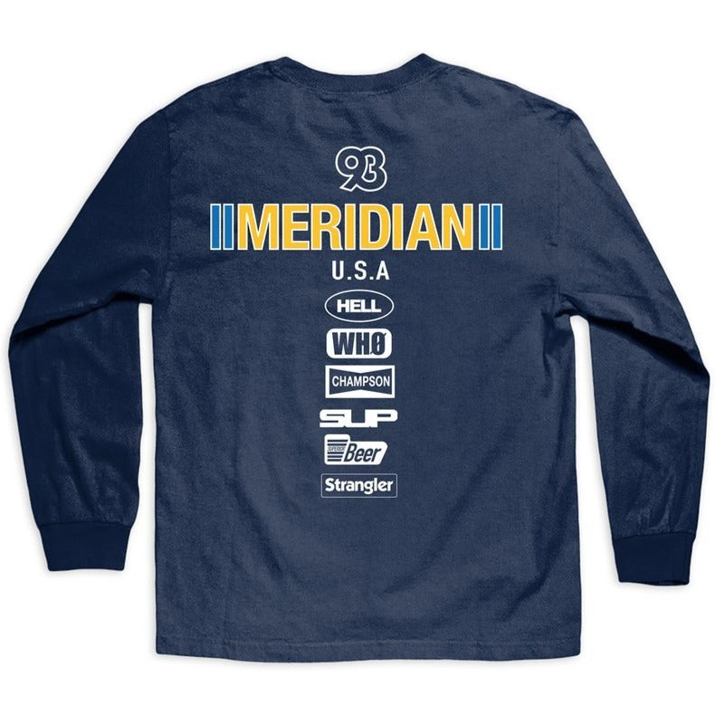 meridian msts00006 race day ls tee navy blue