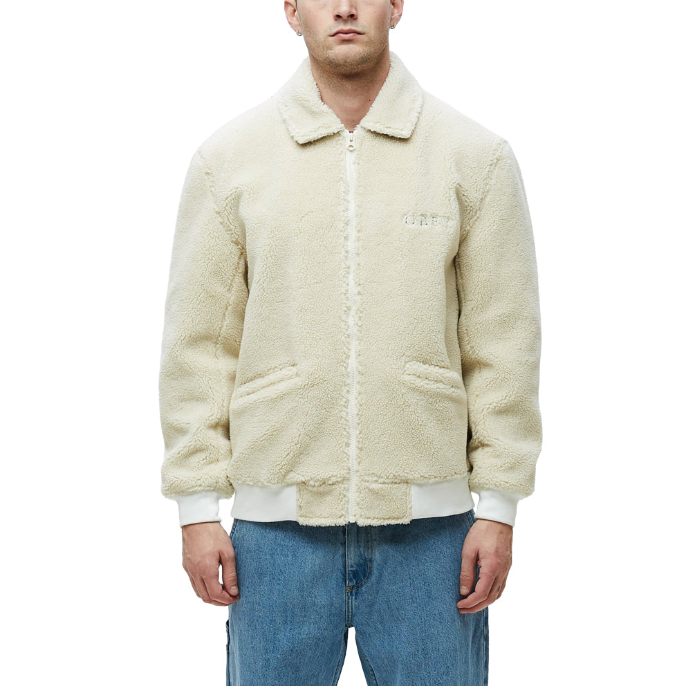 obey 121800396 caboose sherpa jacket natural