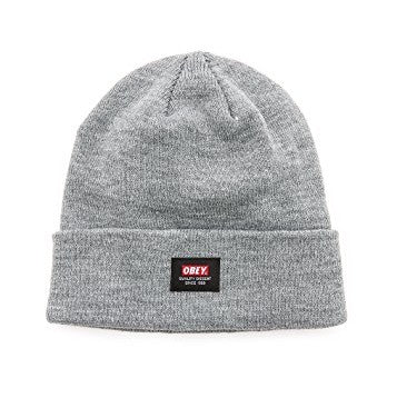 obey 100030052 quality dissent beanie heather grey