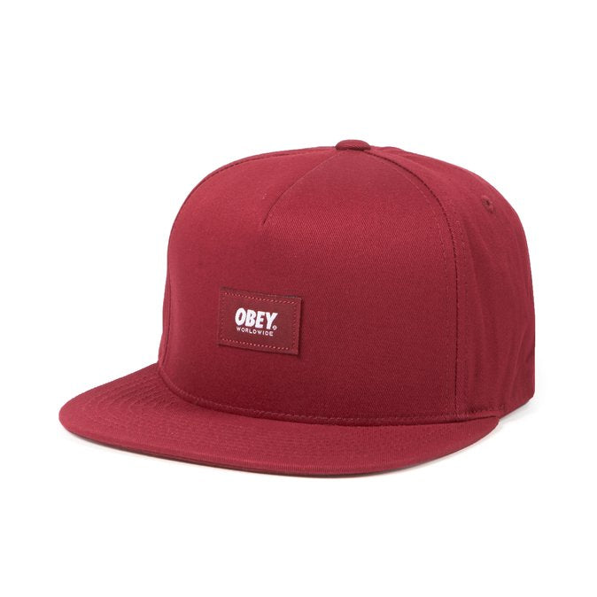 obey 100140234 worldwide snapback wine