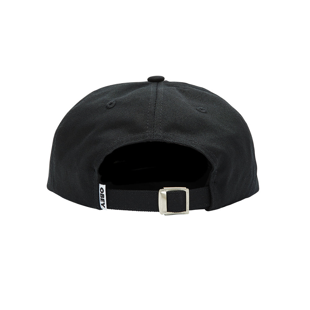 obey 100580302 bold twill 6 panel strapback black