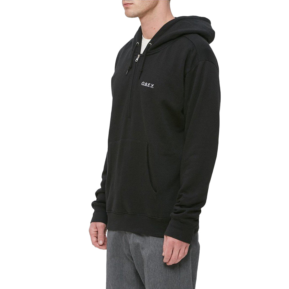 OBEY OBEY ENNET ANORAK PULLOVER // BLACK