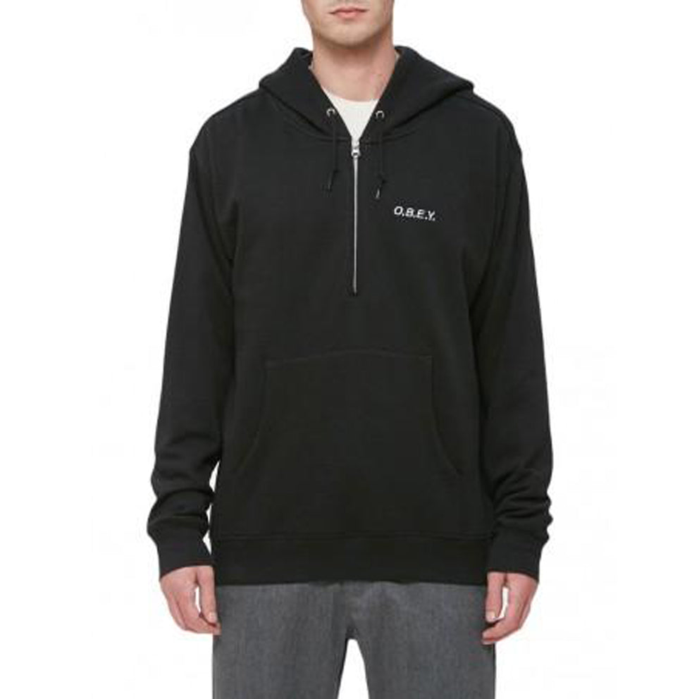 OBEY OBEY ENNET ANORAK PULLOVER // BLACK