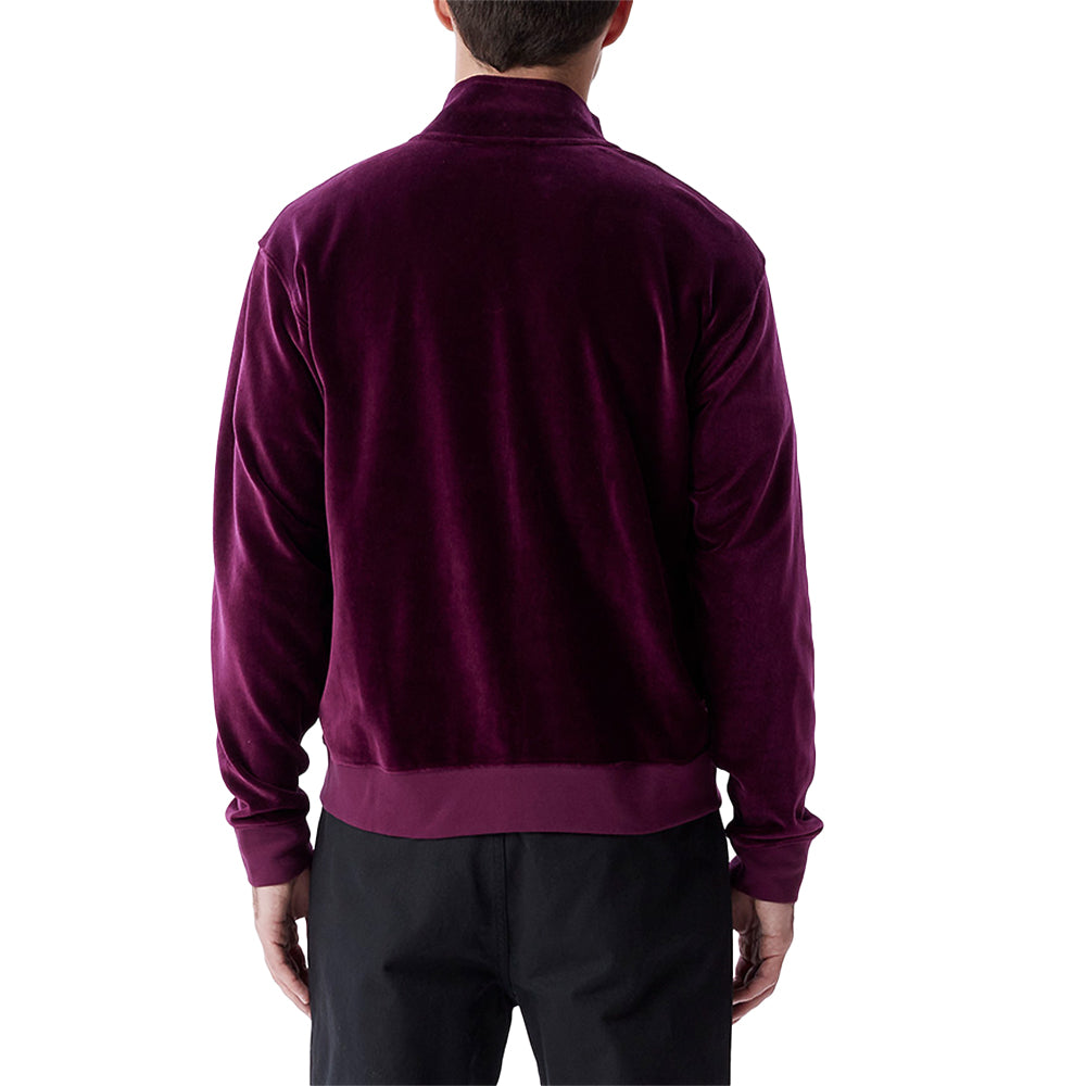 obey 111620077 provecal velout zip up mock bet beetroot multi