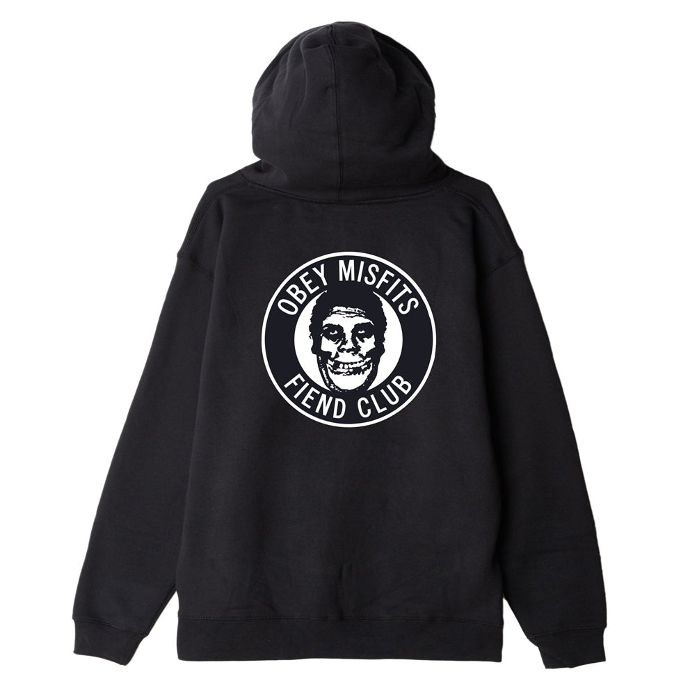 obey 111731767 misfits fiend club pullover hood black