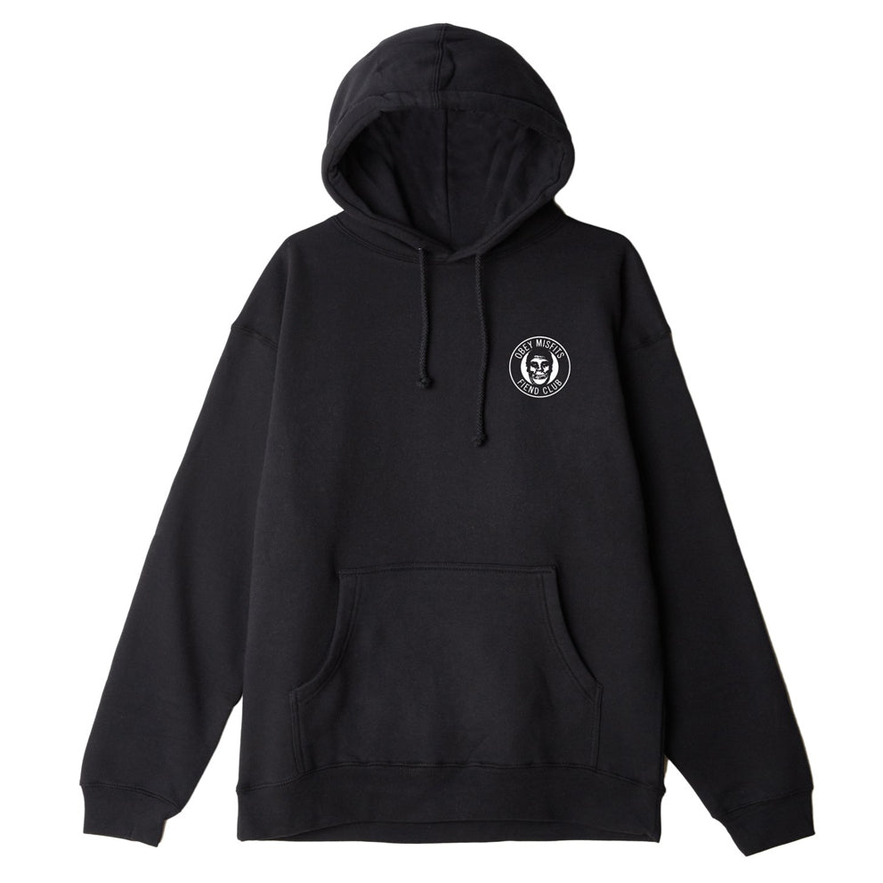 obey 111731767 misfits fiend club pullover hood black