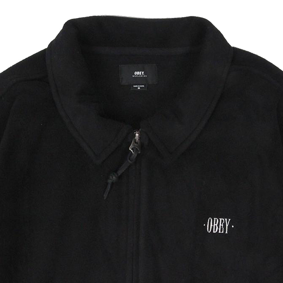 OBEY OBEY LAFAYETTE FLEECE JACKET // BLACK