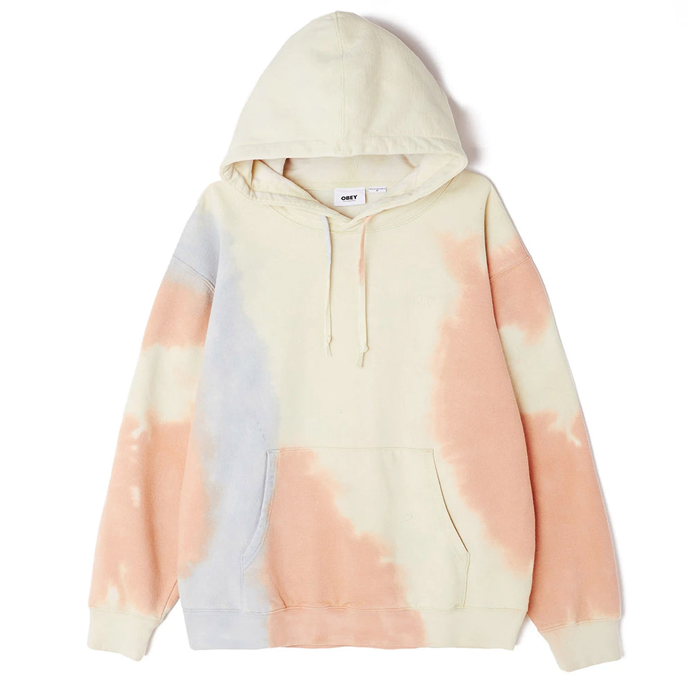obey 112470119 sustainable tie dye fleece pheasant multi