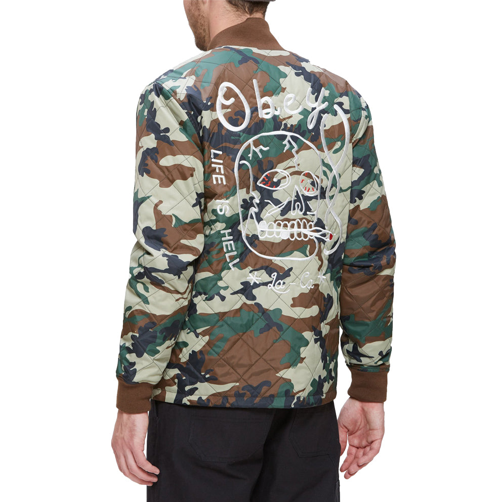 obey 121800227 savage hell jacket camo