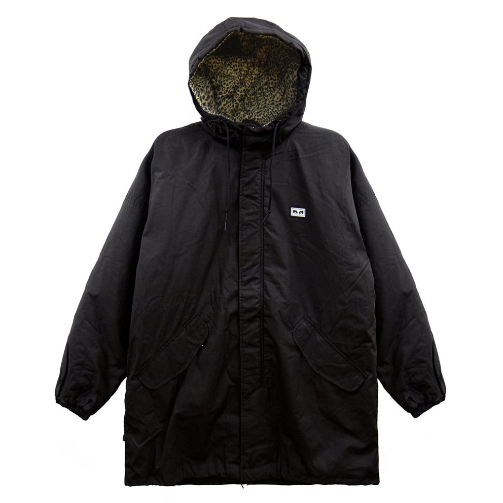obey 121800343 morphine box parka black
