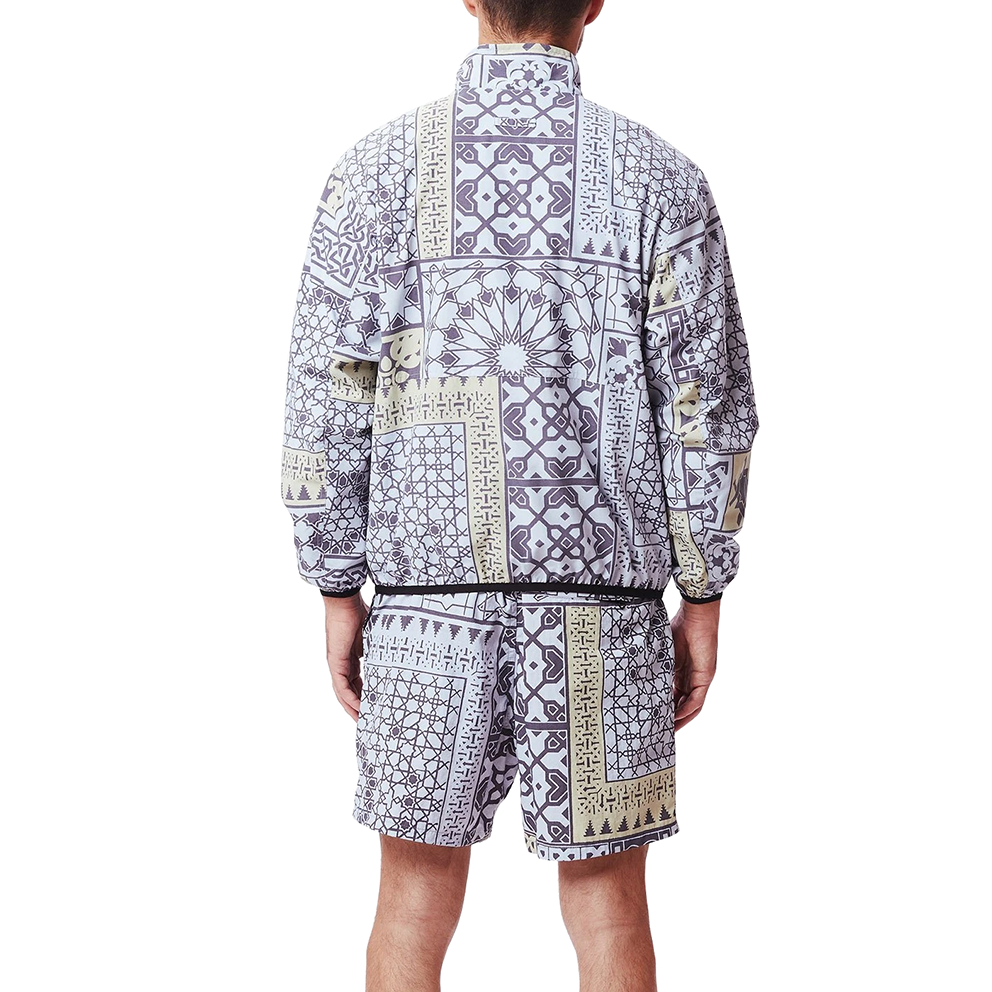 obey 121800462 patchwork reversible jacket black navy multi