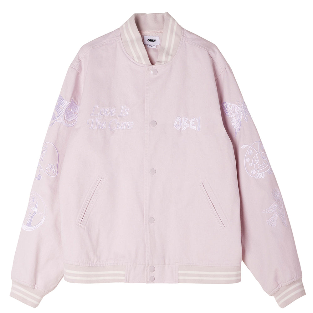 obey 121800498 cherub jacket purple paste