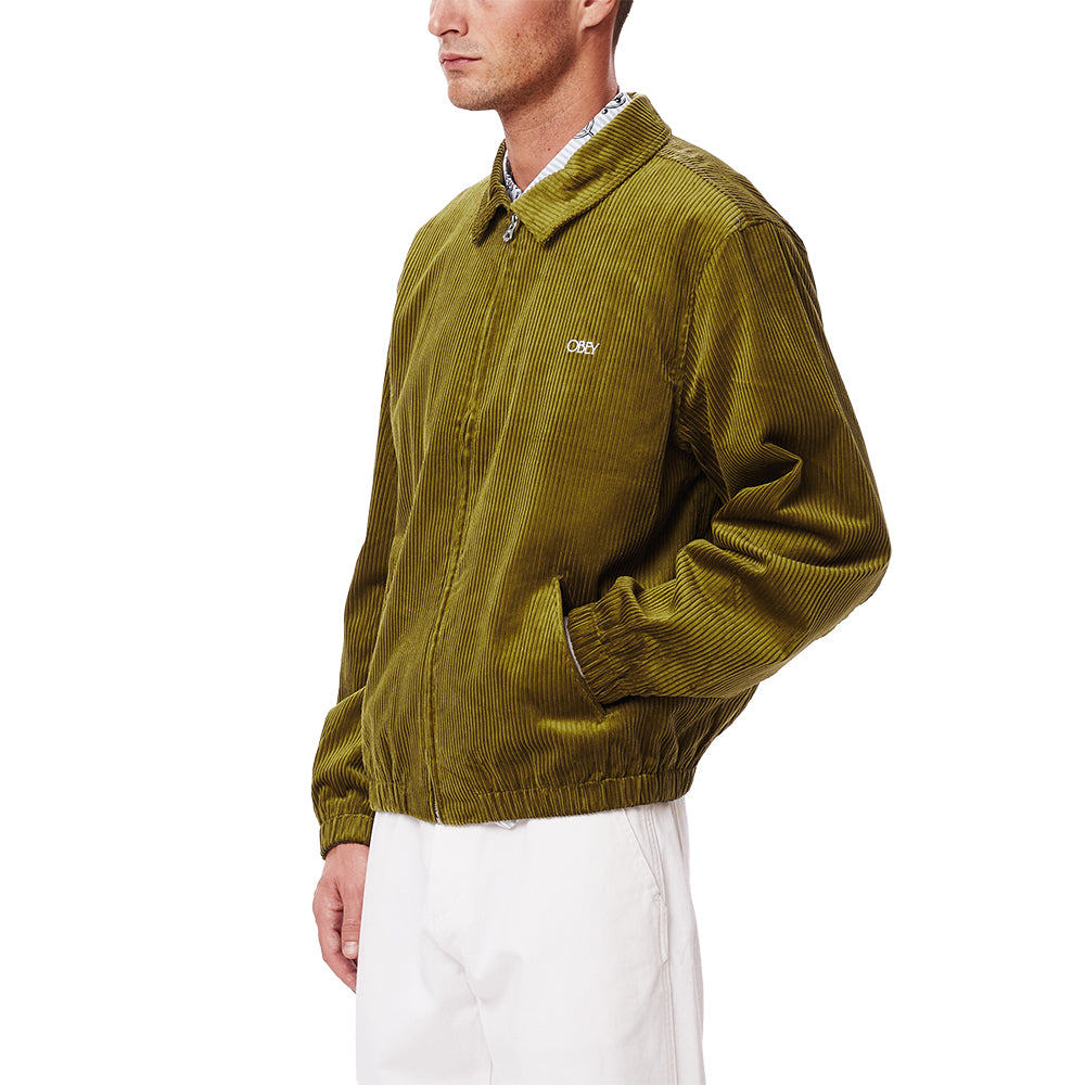 obey 121800499 dibbs jacket olive oil