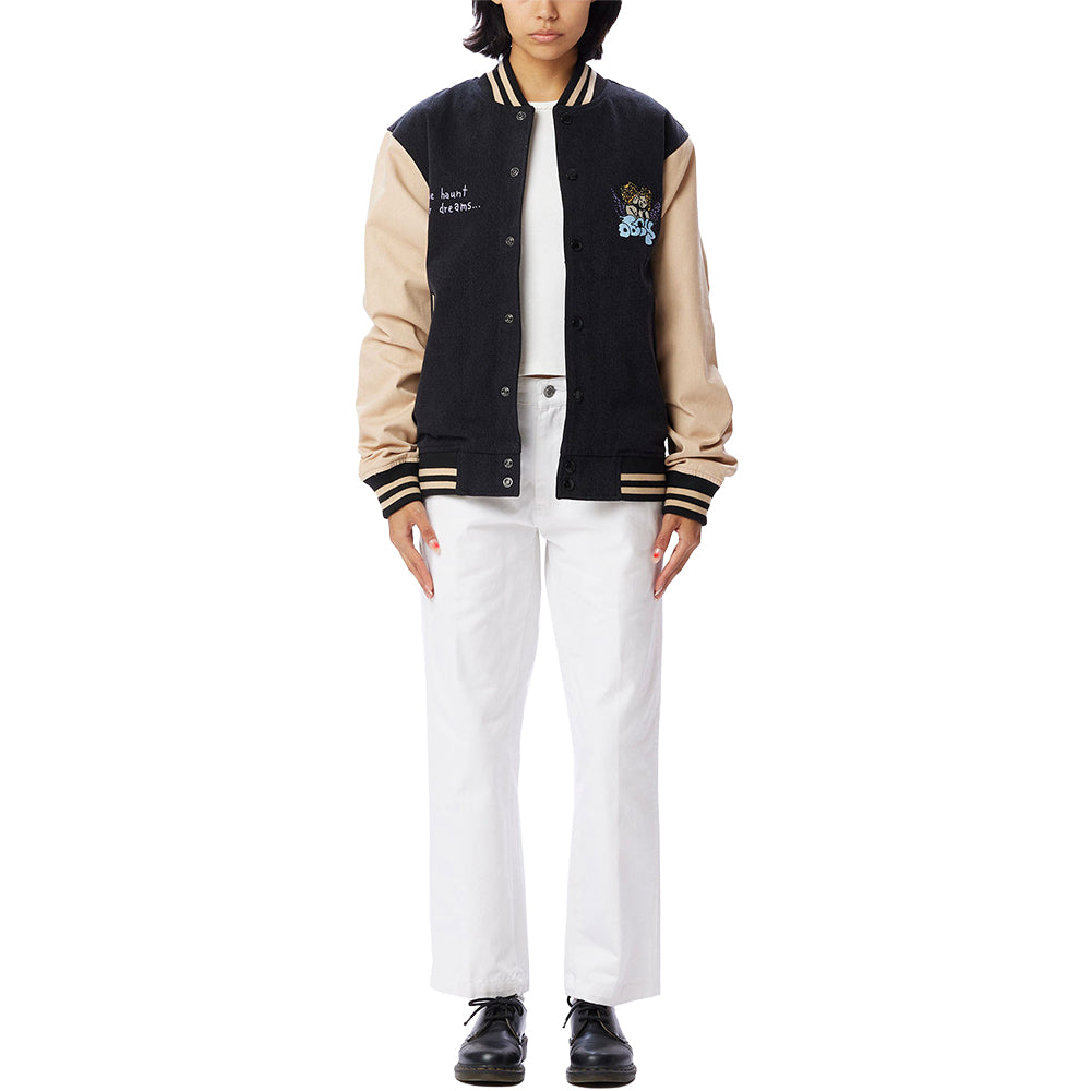 obey 121800530 care denim varsity dusty black multi