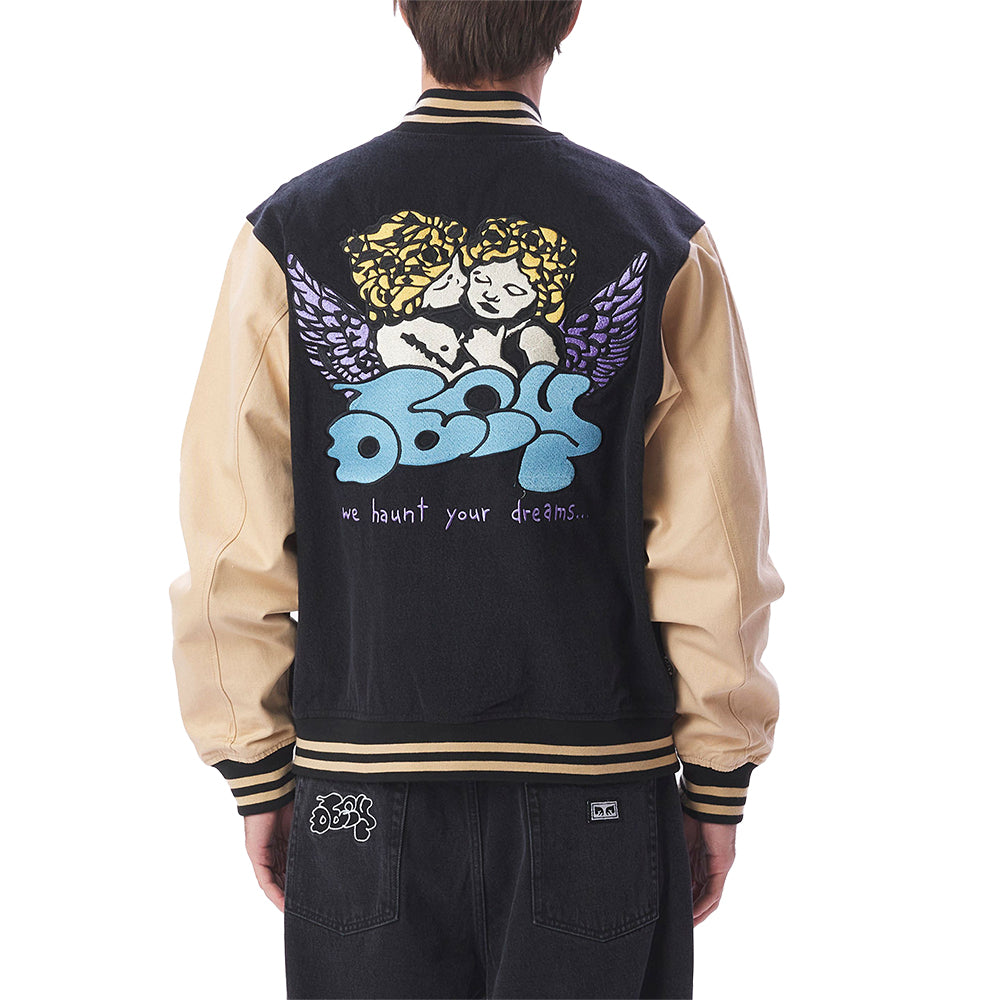 obey 121800530 care denim varsity dusty black multi