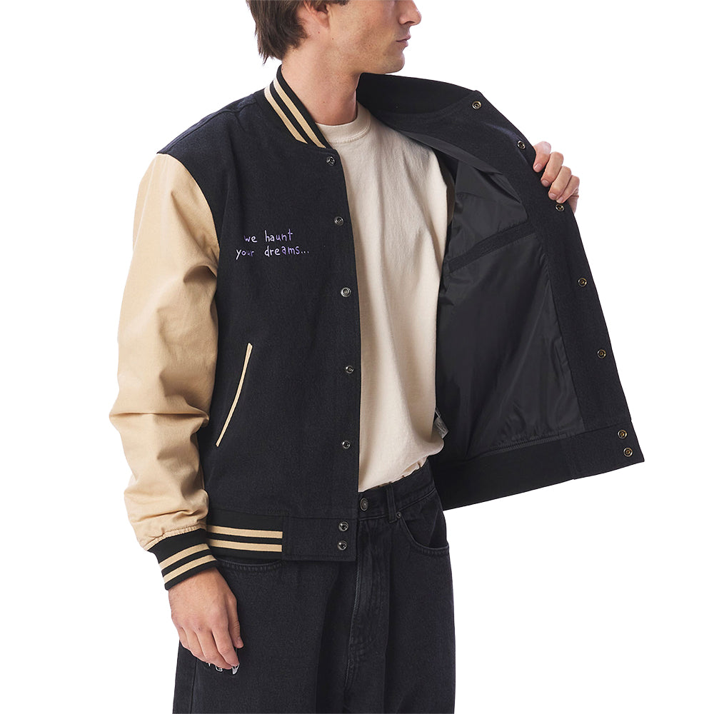 obey 121800530 care denim varsity dusty black multi