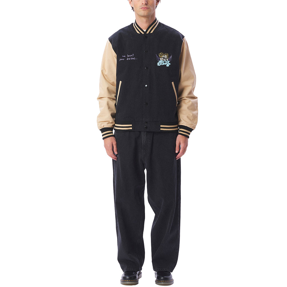 obey 121800530 care denim varsity dusty black multi