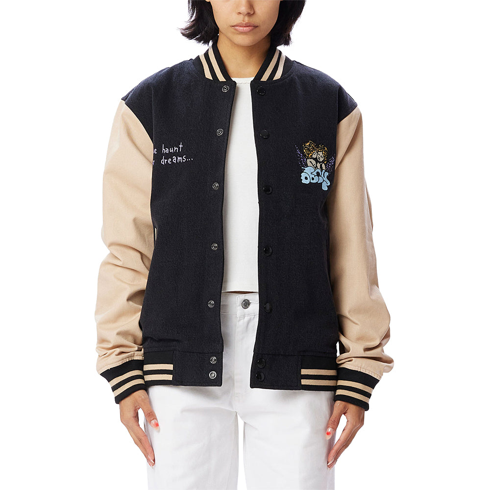 obey 121800530 care denim varsity dusty black multi