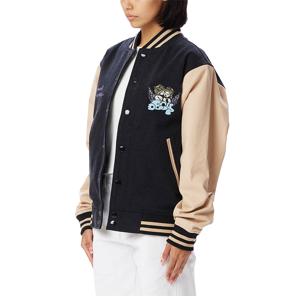 obey 121800530 care denim varsity dusty black multi