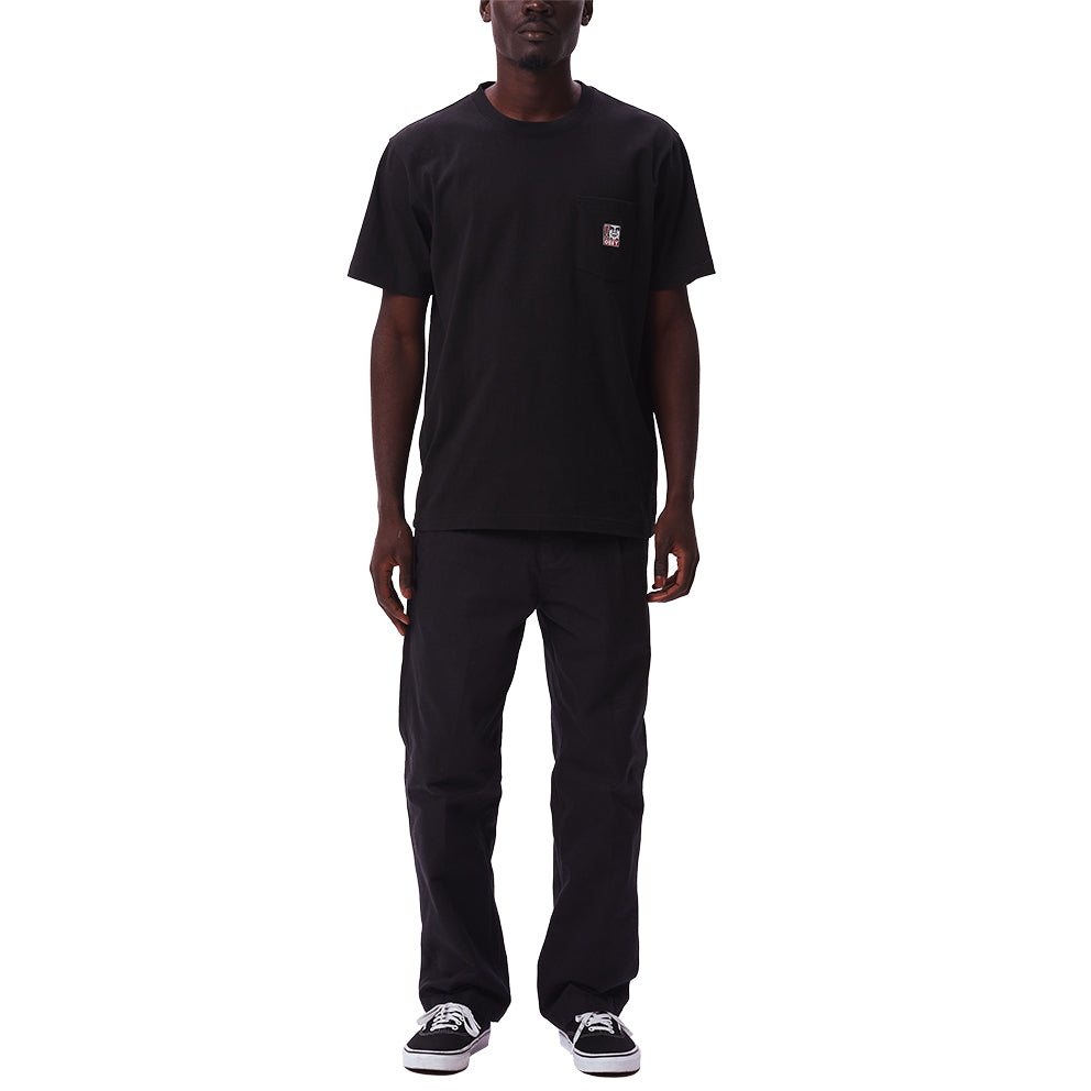 OBEY OBEY POINT ORGANIC POCKET TEE SS // BLACK