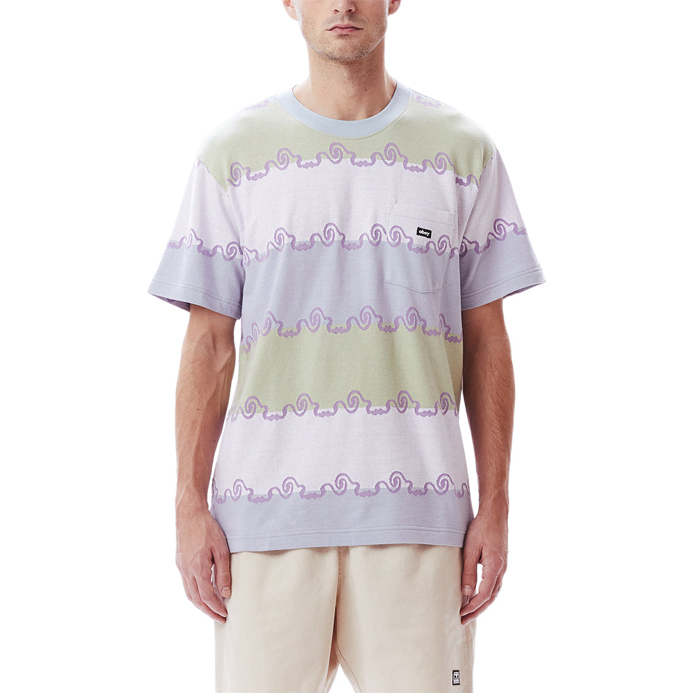 OBEY OBEY RECEPTOR JACQUARD POCKET TEE // OPAL MULTI