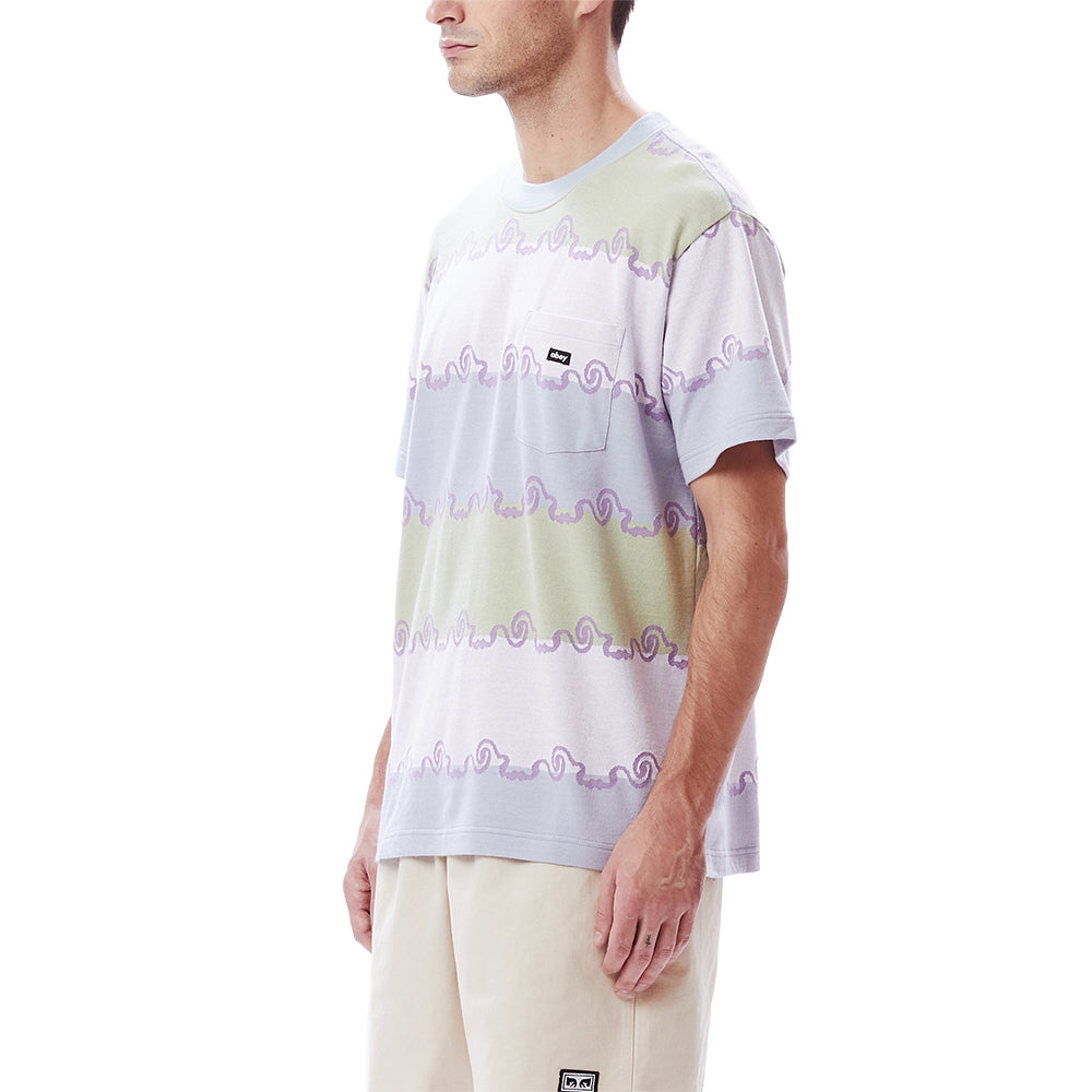 OBEY OBEY RECEPTOR JACQUARD POCKET TEE // OPAL MULTI