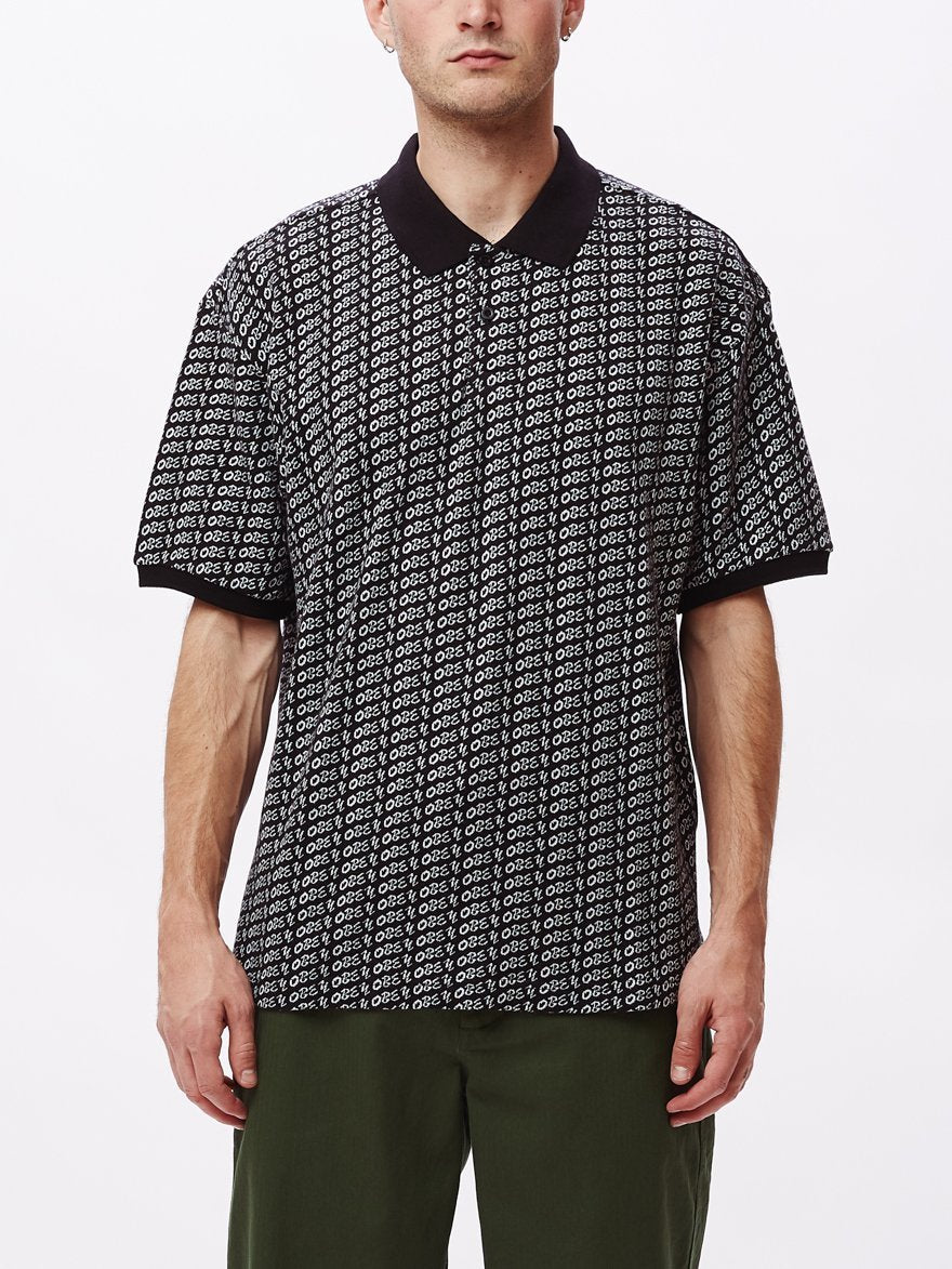 OBEY OBEY CUTTER POLO S/S // BLACK MULTI