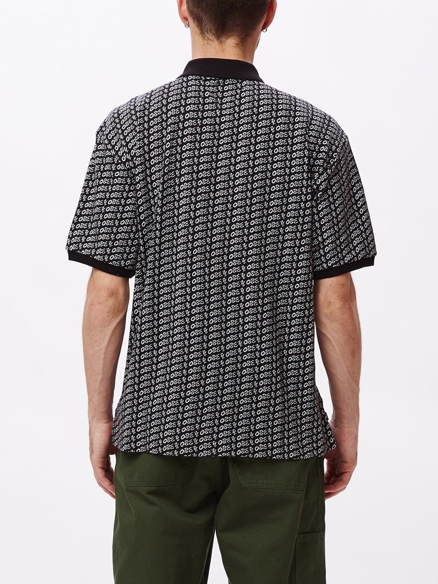 OBEY OBEY CUTTER POLO S/S // BLACK MULTI