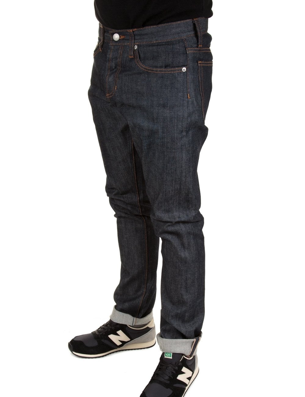 obey 142010036 new threat selvedge denim raw indigo