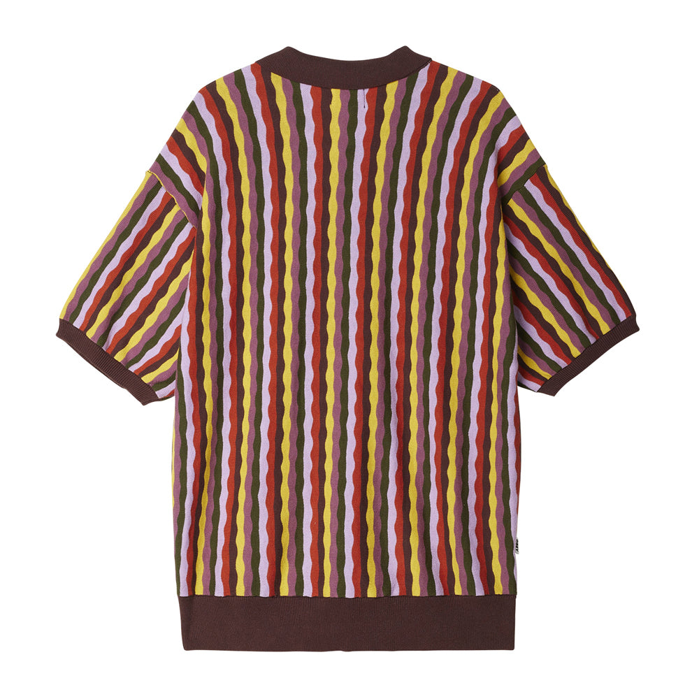 OBEY OBEY SURFACE POLO SWEATER SS // SEPIA MULTI