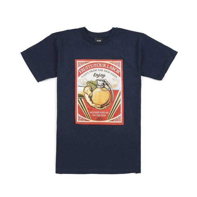 OBEY OBEY FRUITS OF OUR LABOR TEE // NAVY