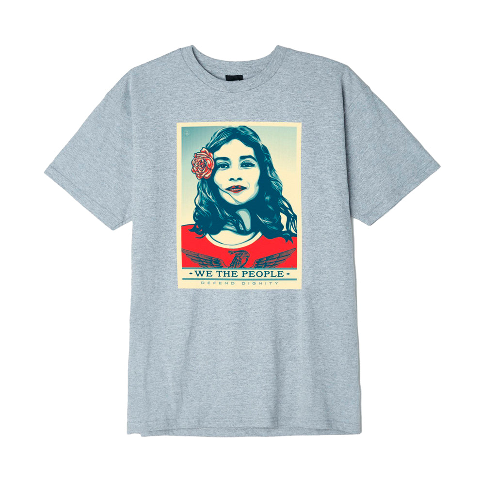 OBEY OBEY DEFEND DIGNITY TEE // HEATHER GREY