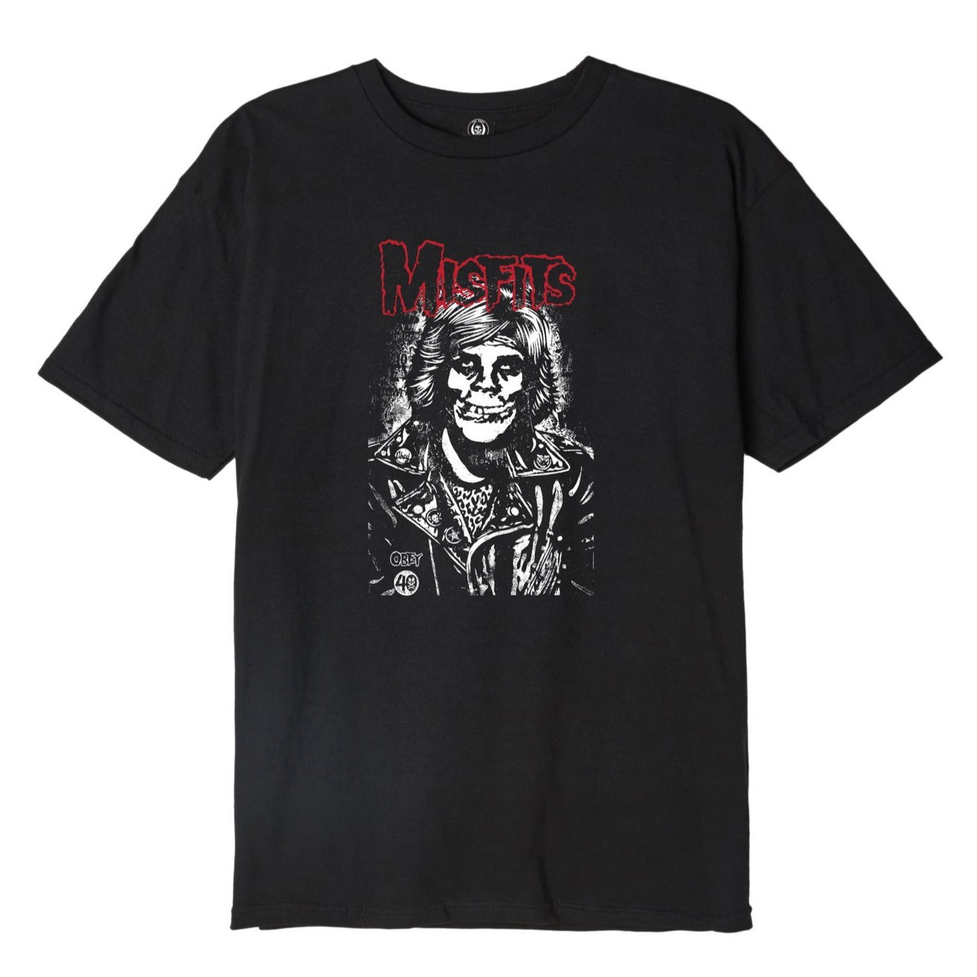 obey 163081762 misfits fiend rocker basic tee black