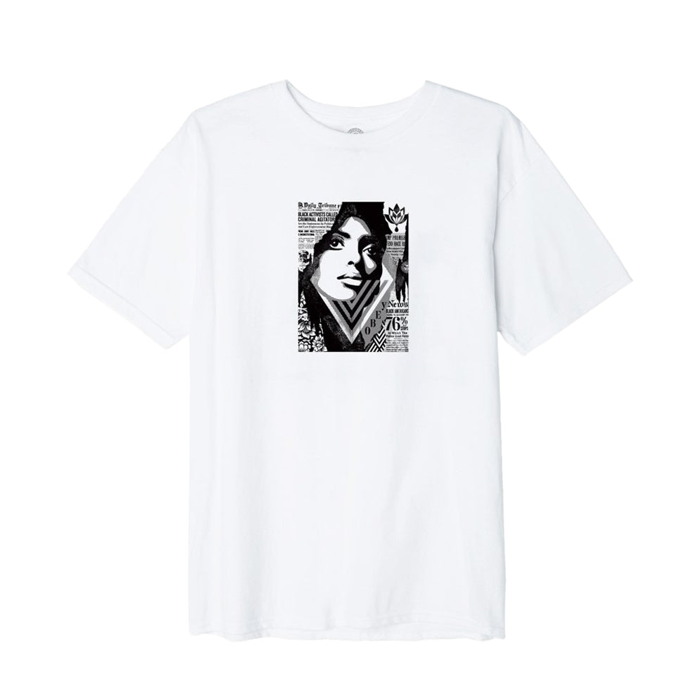OBEY OBEY BIAS BY NUMBERS BASIC TEE // WHITE