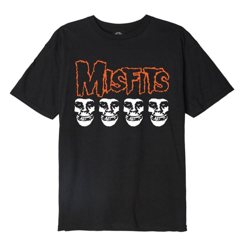 obey 163082053 x misfits fiend skulls tee black