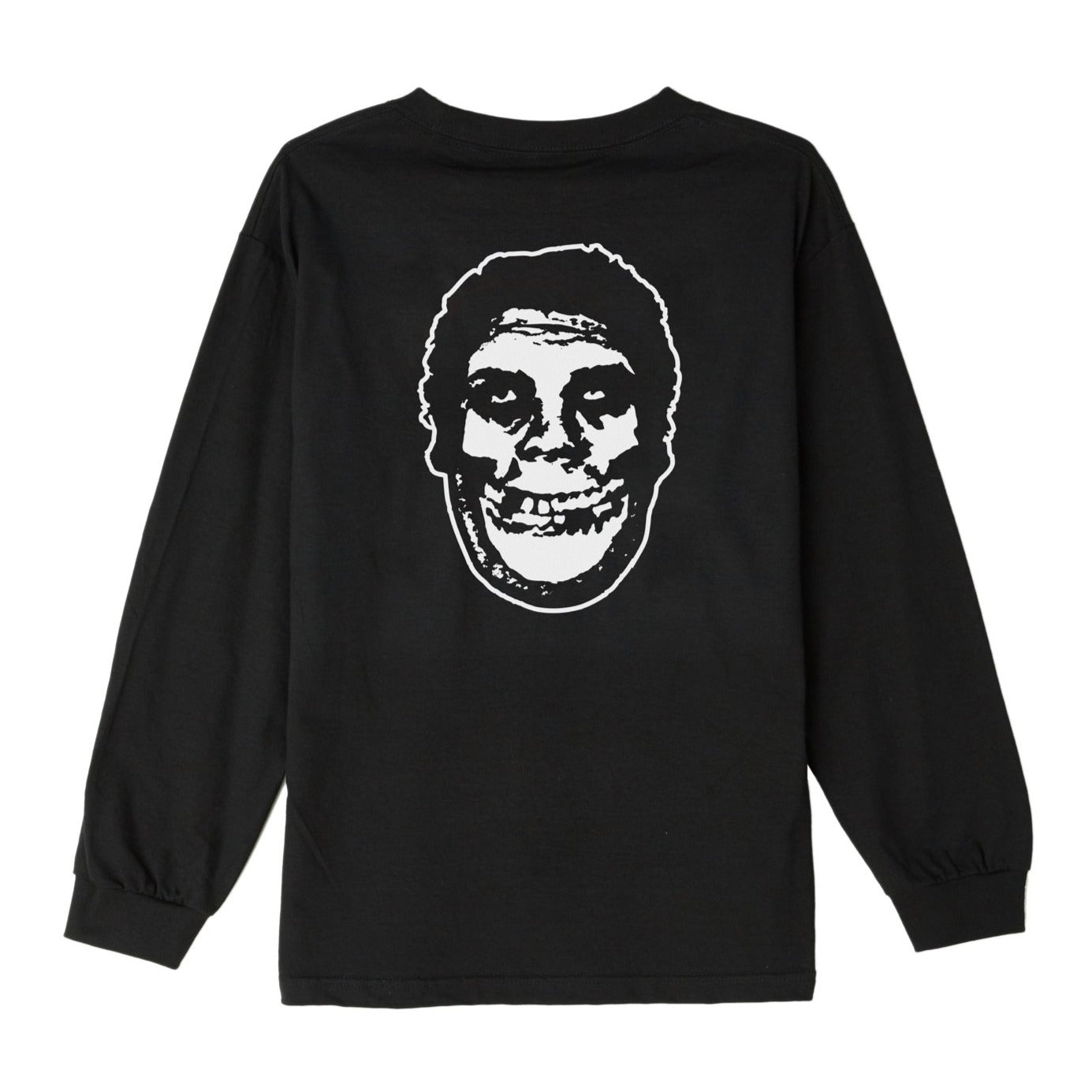 obey 164901804 misfits fiend club basic long sleeve tee black