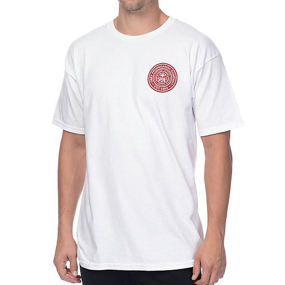 OBEY OBEY PROPAGANDA COMPANY TEE // WHITE