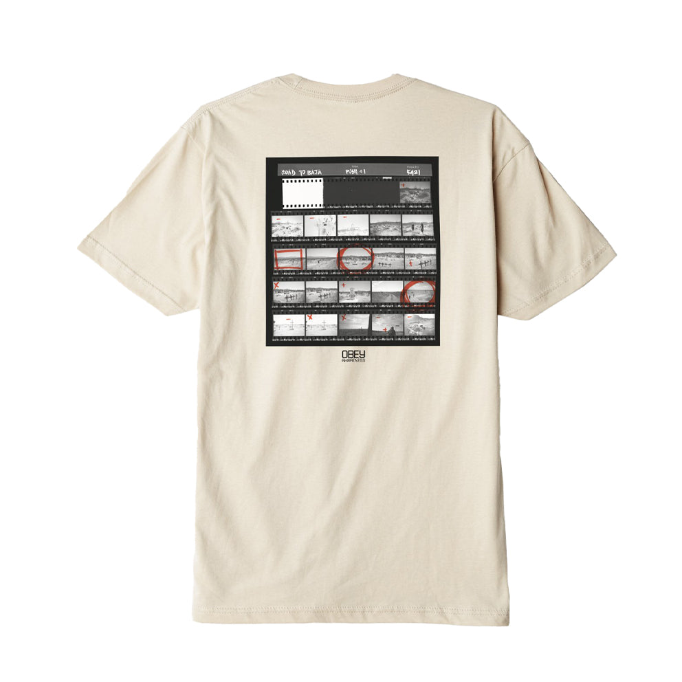 OBEY OBEY EXODUS PREMIUM TEE // SAND