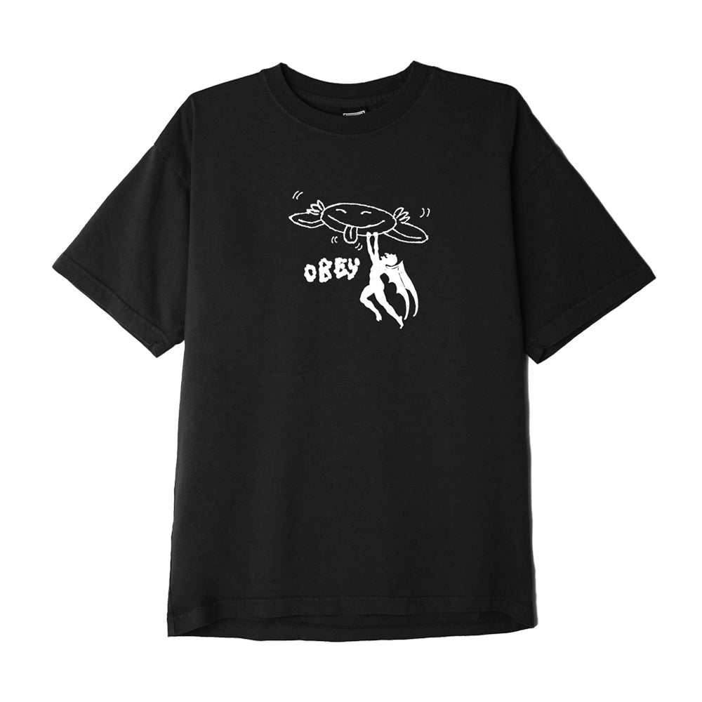 OBEY OBEY NEW LIFE TEE // OFF BLACK